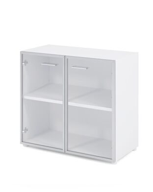 Шкаф с прозрачным стеклом 2 уровня 89,8х43х81,4