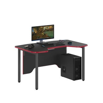 Стол компьютерный игровой SSTG 1385 черный/красный (136x85x74,7)